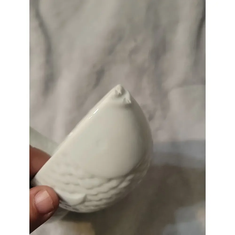 Pier 1 Zoology Porcelain Goldfish Condiment Server 2-Part Dish 2010 Discontinued